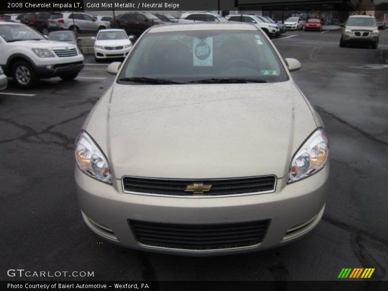 Gold Mist Metallic / Neutral Beige 2008 Chevrolet Impala LT