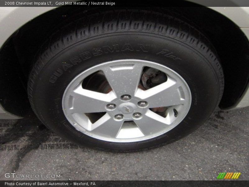 Gold Mist Metallic / Neutral Beige 2008 Chevrolet Impala LT