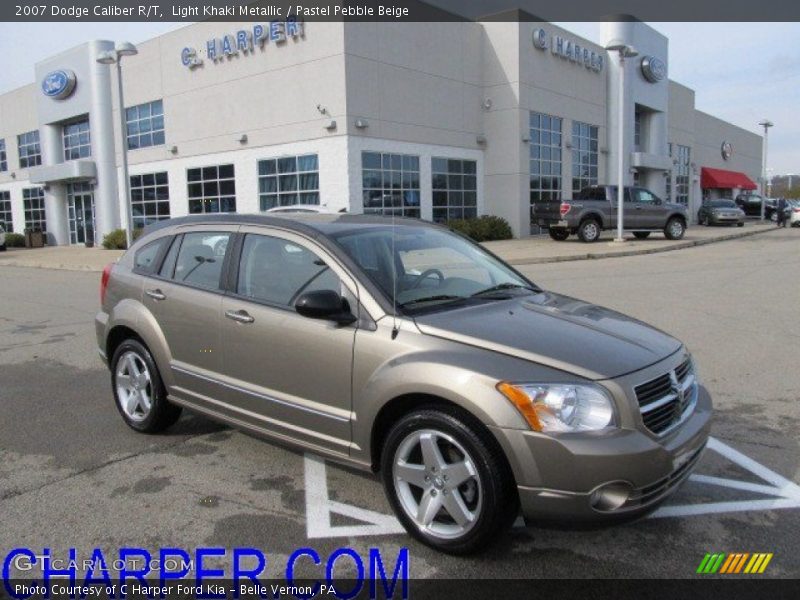 Light Khaki Metallic / Pastel Pebble Beige 2007 Dodge Caliber R/T