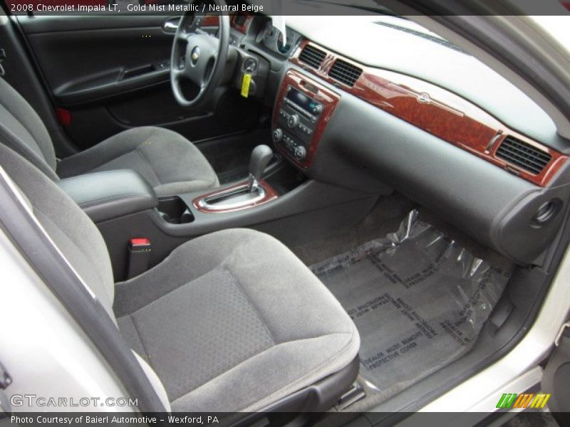 Gold Mist Metallic / Neutral Beige 2008 Chevrolet Impala LT