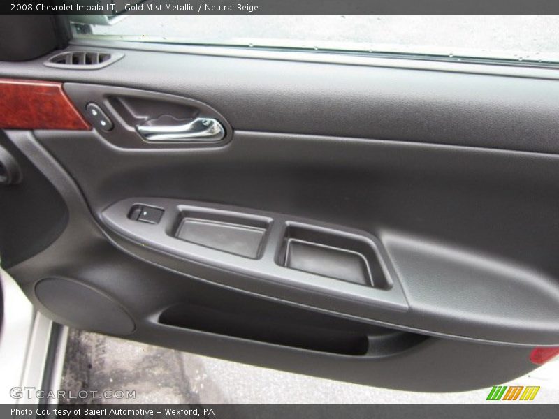 Gold Mist Metallic / Neutral Beige 2008 Chevrolet Impala LT