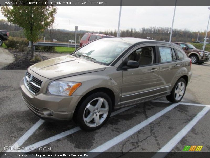 Light Khaki Metallic / Pastel Pebble Beige 2007 Dodge Caliber R/T