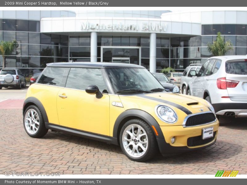 Mellow Yellow / Black/Grey 2009 Mini Cooper S Hardtop
