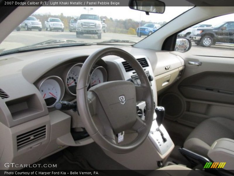 Light Khaki Metallic / Pastel Pebble Beige 2007 Dodge Caliber R/T