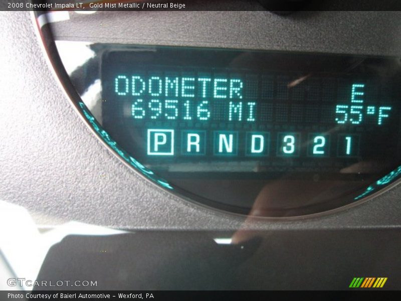 Gold Mist Metallic / Neutral Beige 2008 Chevrolet Impala LT