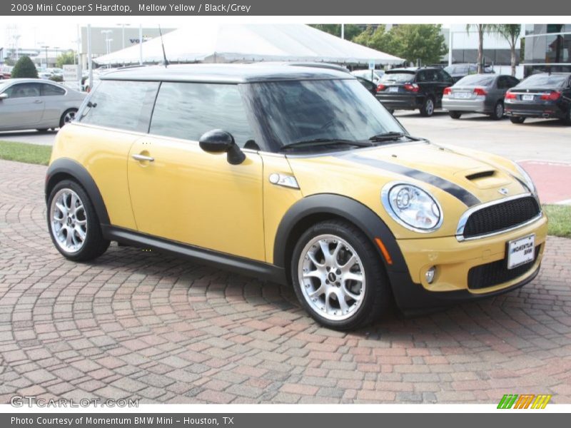 Mellow Yellow / Black/Grey 2009 Mini Cooper S Hardtop