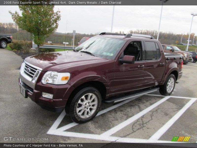 Dark Cherry Metallic / Dark Charcoal 2008 Ford Explorer Sport Trac Limited 4x4