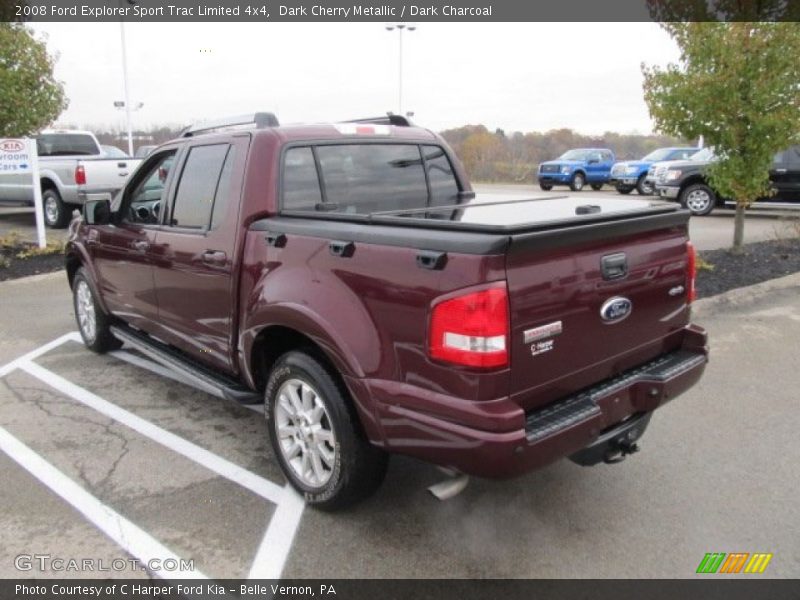 Dark Cherry Metallic / Dark Charcoal 2008 Ford Explorer Sport Trac Limited 4x4