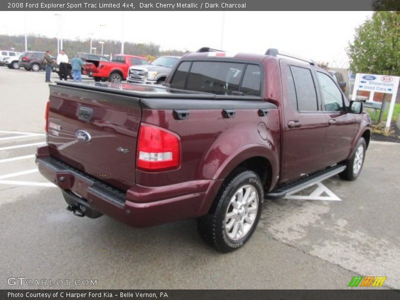Dark Cherry Metallic / Dark Charcoal 2008 Ford Explorer Sport Trac Limited 4x4