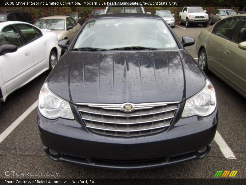 Modern Blue Pearl / Dark Slate Gray/Light Slate Gray 2008 Chrysler Sebring Limited Convertible