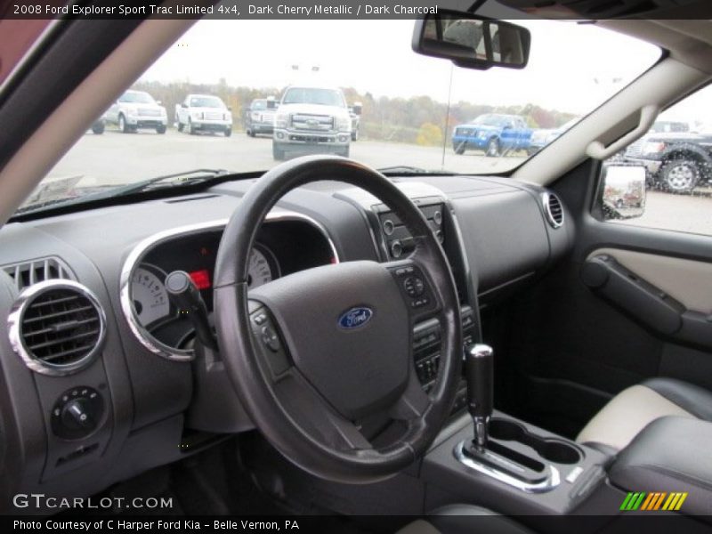 Dark Cherry Metallic / Dark Charcoal 2008 Ford Explorer Sport Trac Limited 4x4