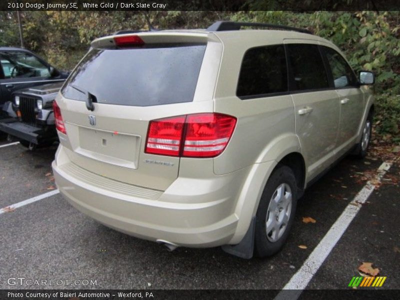 White Gold / Dark Slate Gray 2010 Dodge Journey SE