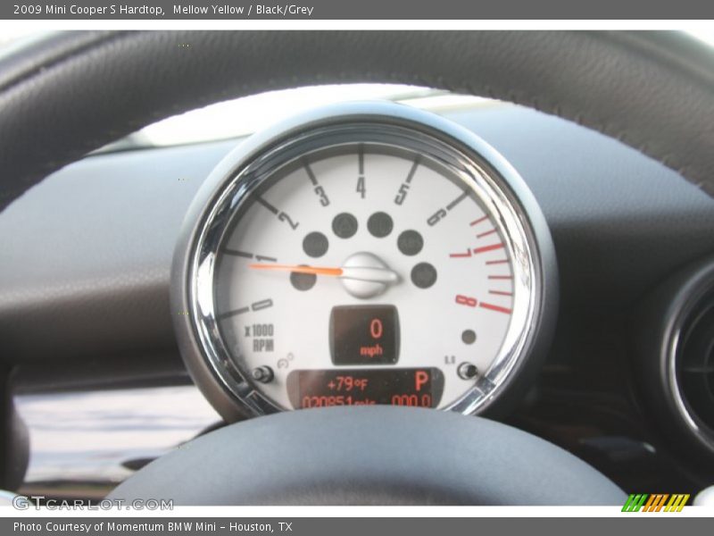 Mellow Yellow / Black/Grey 2009 Mini Cooper S Hardtop