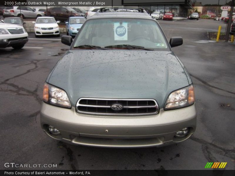 Wintergreen Metallic / Beige 2000 Subaru Outback Wagon