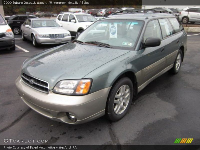 Wintergreen Metallic / Beige 2000 Subaru Outback Wagon