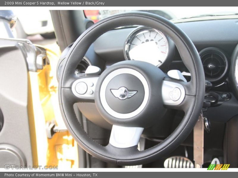 Mellow Yellow / Black/Grey 2009 Mini Cooper S Hardtop