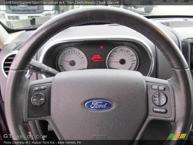 Dark Cherry Metallic / Dark Charcoal 2008 Ford Explorer Sport Trac Limited 4x4