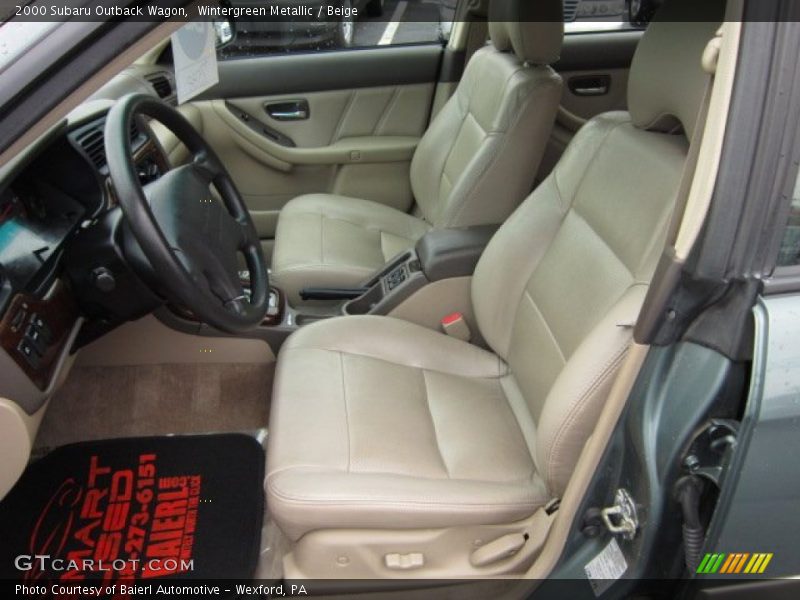 Wintergreen Metallic / Beige 2000 Subaru Outback Wagon