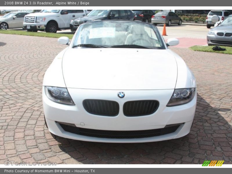 Alpine White / Beige 2008 BMW Z4 3.0i Roadster