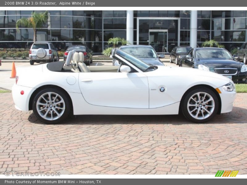 Alpine White / Beige 2008 BMW Z4 3.0i Roadster