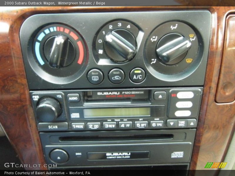 Controls of 2000 Outback Wagon