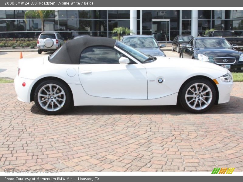 Alpine White / Beige 2008 BMW Z4 3.0i Roadster