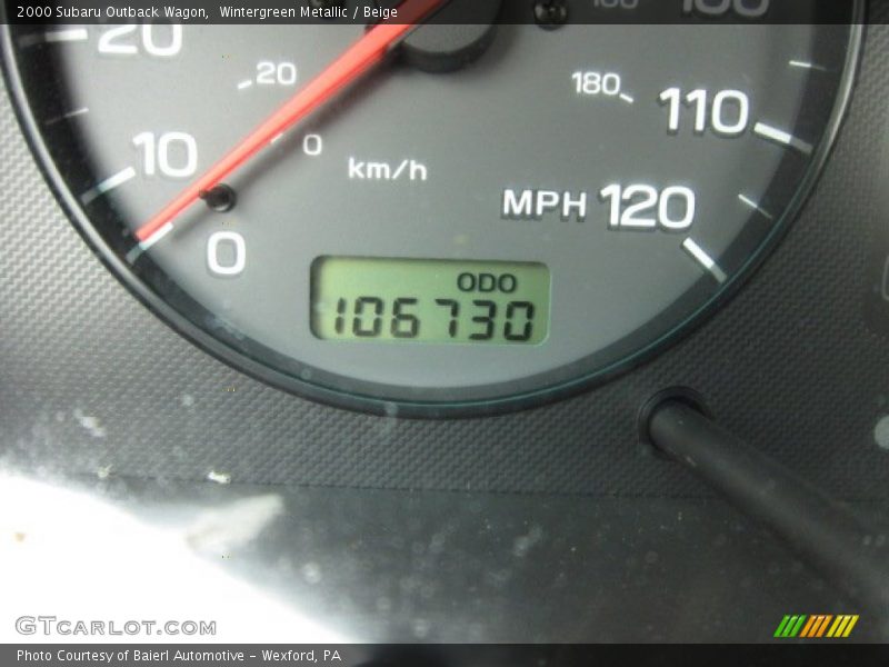 Wintergreen Metallic / Beige 2000 Subaru Outback Wagon