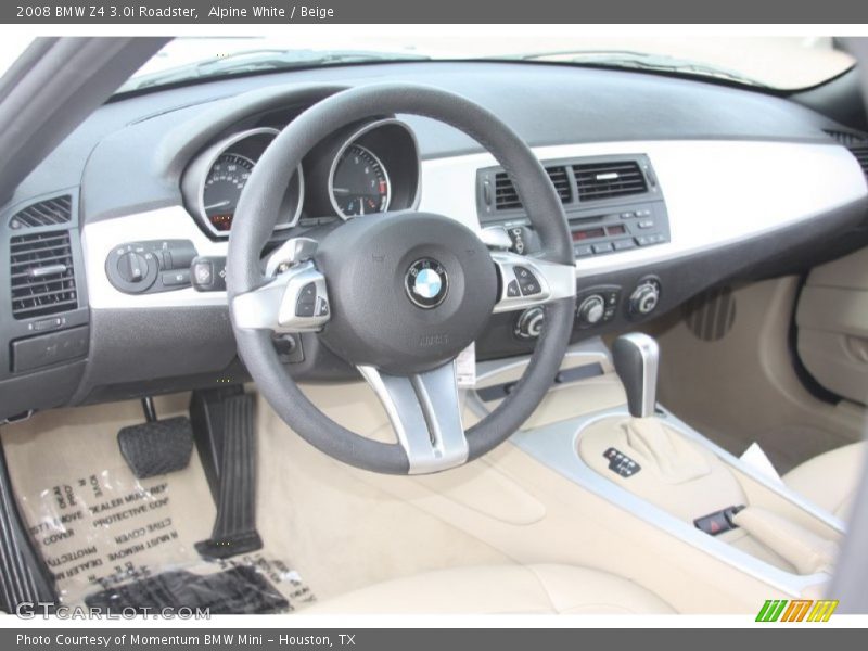 Alpine White / Beige 2008 BMW Z4 3.0i Roadster