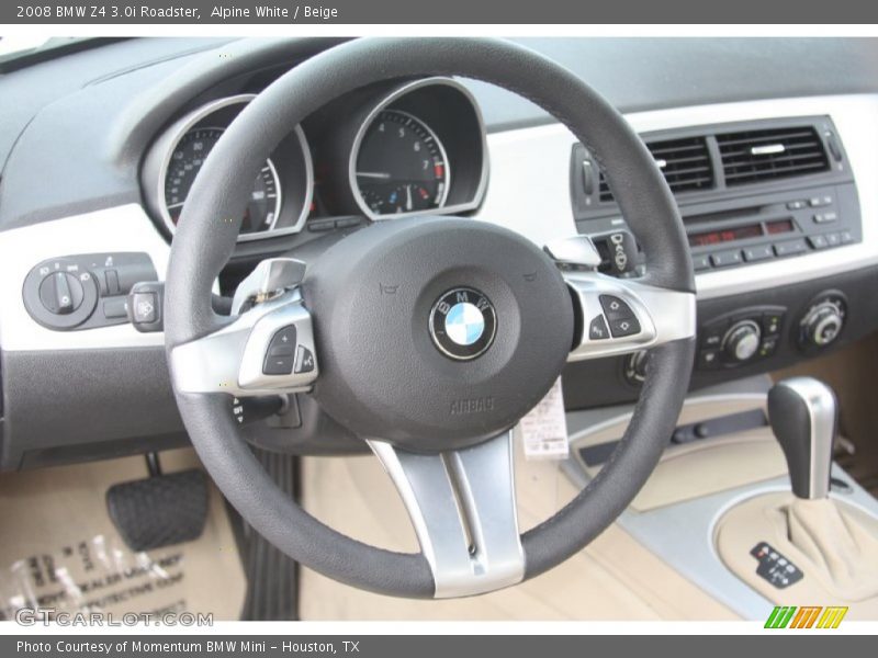 Alpine White / Beige 2008 BMW Z4 3.0i Roadster