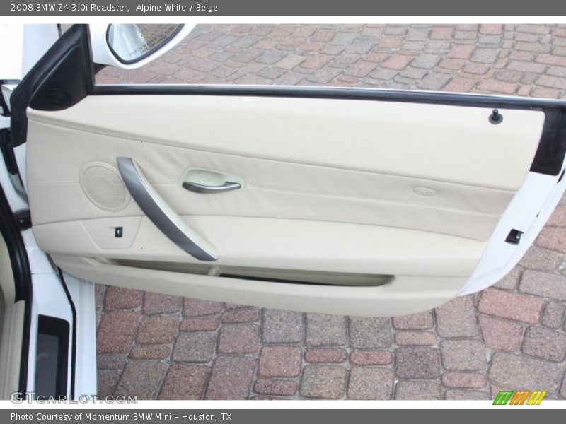Alpine White / Beige 2008 BMW Z4 3.0i Roadster