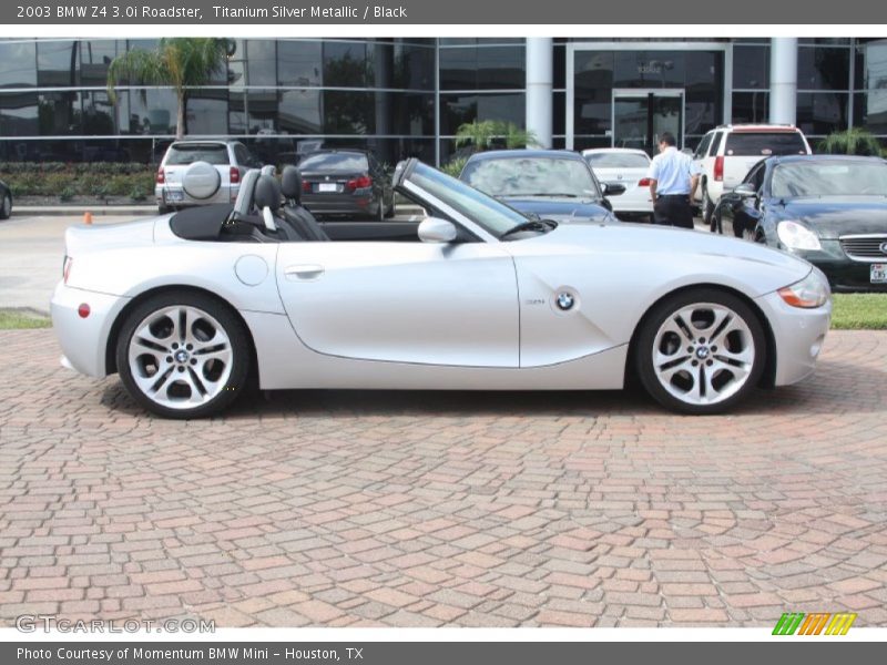 Titanium Silver Metallic / Black 2003 BMW Z4 3.0i Roadster