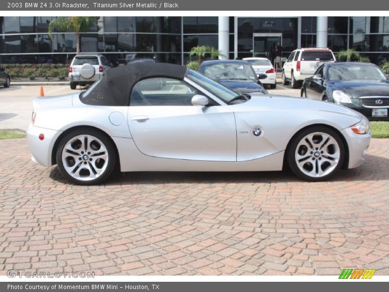 Titanium Silver Metallic / Black 2003 BMW Z4 3.0i Roadster