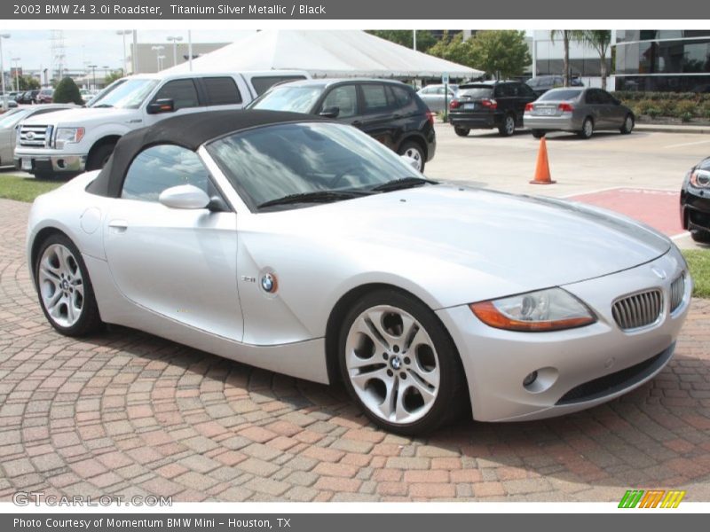 Titanium Silver Metallic / Black 2003 BMW Z4 3.0i Roadster