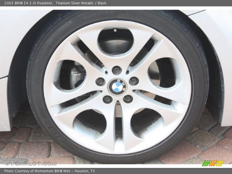 Titanium Silver Metallic / Black 2003 BMW Z4 3.0i Roadster