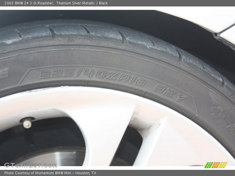 Titanium Silver Metallic / Black 2003 BMW Z4 3.0i Roadster