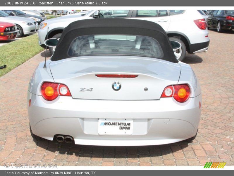 Titanium Silver Metallic / Black 2003 BMW Z4 3.0i Roadster