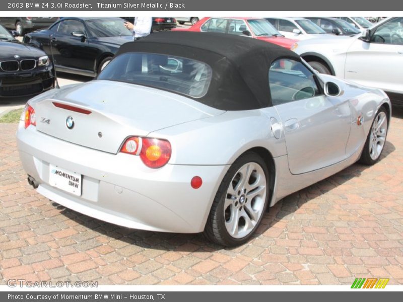Titanium Silver Metallic / Black 2003 BMW Z4 3.0i Roadster