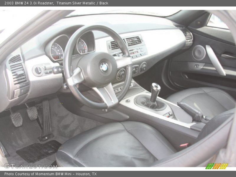 Titanium Silver Metallic / Black 2003 BMW Z4 3.0i Roadster