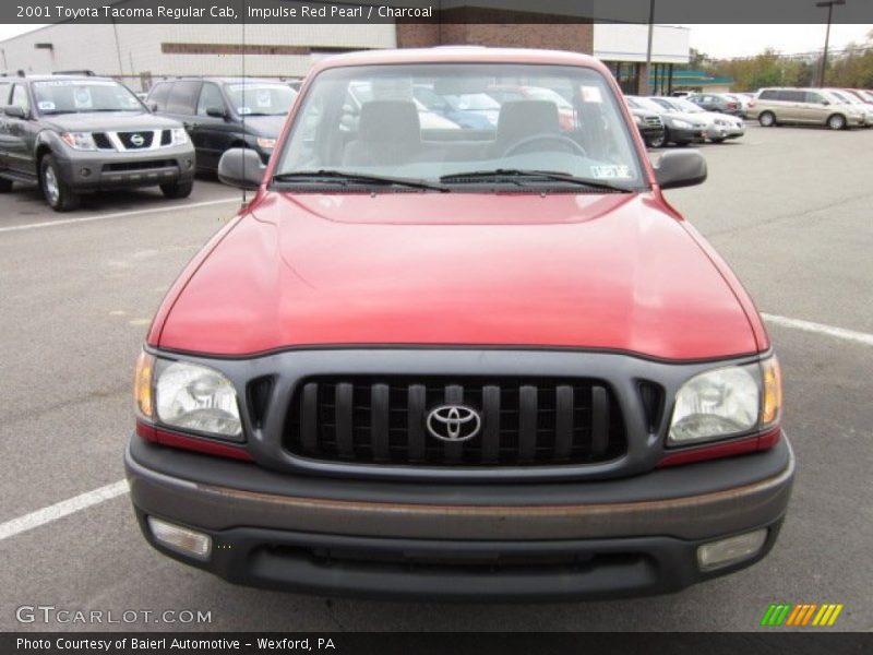 Impulse Red Pearl / Charcoal 2001 Toyota Tacoma Regular Cab
