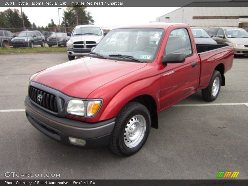 Impulse Red Pearl / Charcoal 2001 Toyota Tacoma Regular Cab