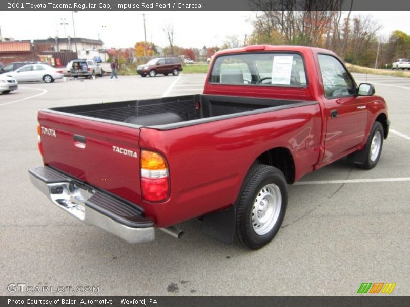Impulse Red Pearl / Charcoal 2001 Toyota Tacoma Regular Cab
