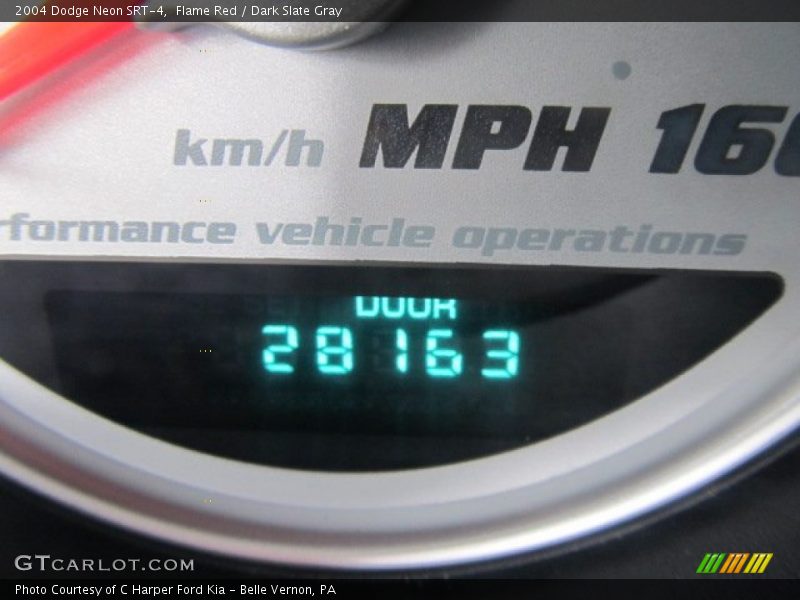 Flame Red / Dark Slate Gray 2004 Dodge Neon SRT-4