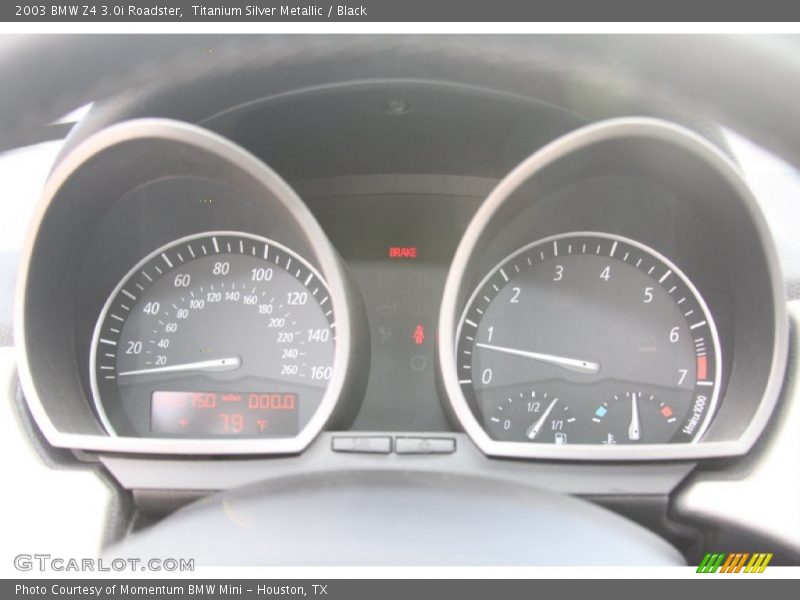 Titanium Silver Metallic / Black 2003 BMW Z4 3.0i Roadster