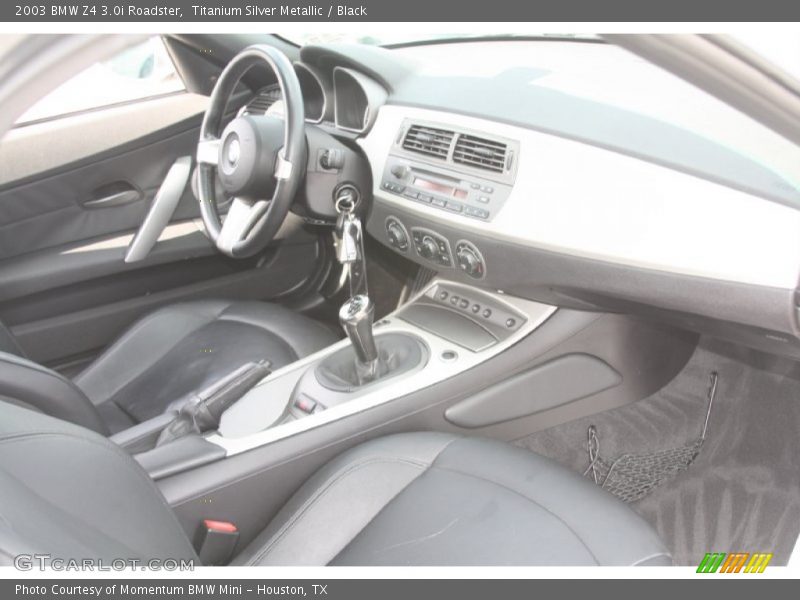 Titanium Silver Metallic / Black 2003 BMW Z4 3.0i Roadster