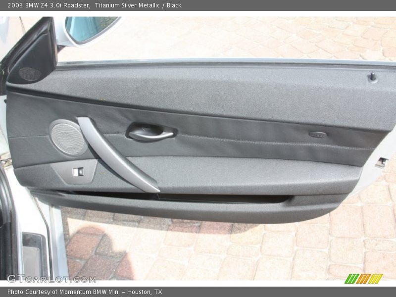 Titanium Silver Metallic / Black 2003 BMW Z4 3.0i Roadster