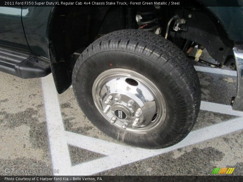  2011 F350 Super Duty XL Regular Cab 4x4 Chassis Stake Truck Wheel