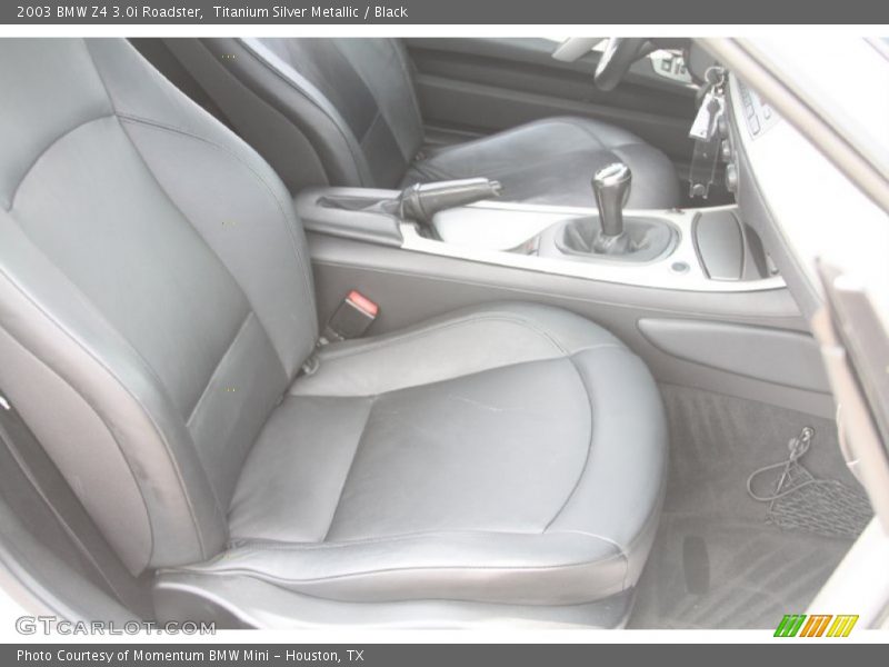 Titanium Silver Metallic / Black 2003 BMW Z4 3.0i Roadster