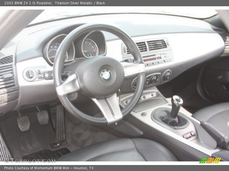 Titanium Silver Metallic / Black 2003 BMW Z4 3.0i Roadster