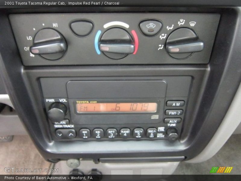 Controls of 2001 Tacoma Regular Cab