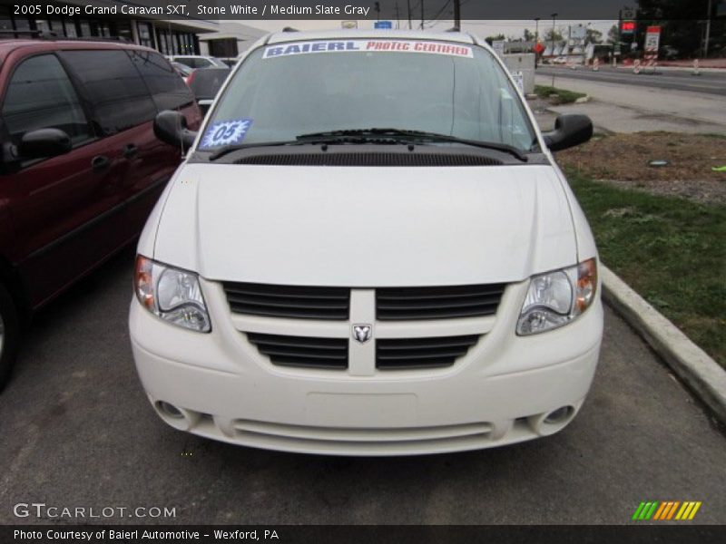 Stone White / Medium Slate Gray 2005 Dodge Grand Caravan SXT